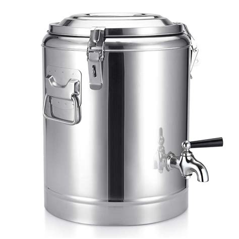 soga  stainless steel insulated stock pot dispenser hot cold