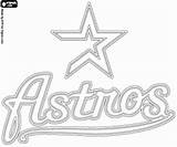 Astros Houston Coloring Mlb Escudo Emblema Embleem Needlepoint Rockies Diamondbacks sketch template