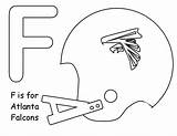Falcons Coloring Atlanta Pages Football Sketchite Via sketch template