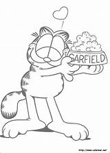 Garfield Colorear sketch template