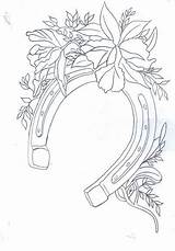 Horse Horseshoe Pergamano Leather Pattern Coloring Patterns Tooling Shoe Pages Carving Corner Parchment Visit Floral Drawing Paper Centerblog Verob sketch template