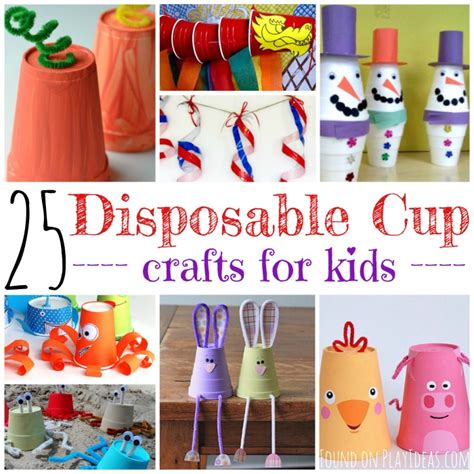 disposable cup crafts  kids