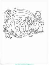 Sparks Guiding Brownie Kids sketch template