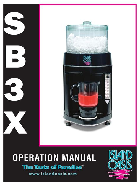 island oasis sbx operation manual   manualslib