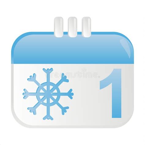 winter calendar icon stock vector illustration  isolated