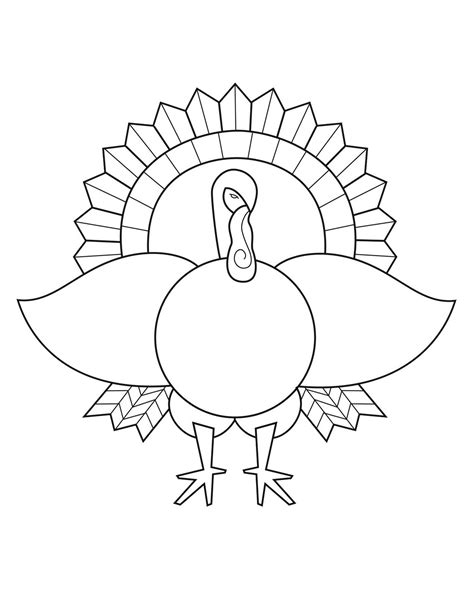 turkey coloring page art projects  kids
