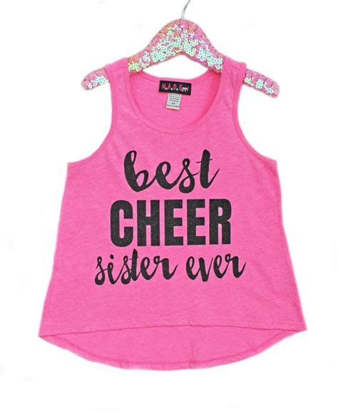 best sister ever shirt girls sparkle shirt girls cheer by madgrrl cheer shirts cheer sister