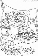 Disney Aladdin Kleurplaten Ausmalbilder Dinokids Tigre Aladino Cibercuentos Dogs Malbuch Prinzessin Siete Colorir Malvorlage Malen Erwachsene Zahlen Kleurplaat Kleurboek sketch template