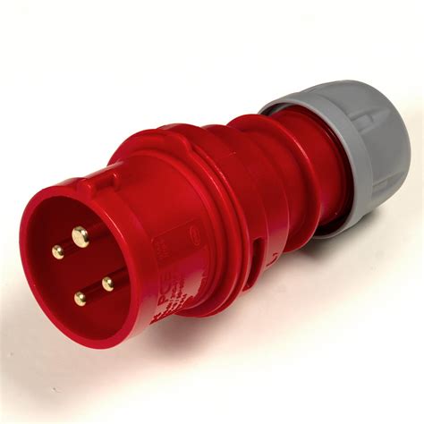 pce   pin pe   phase red cable mount male plug ip   ebay
