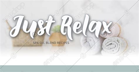 relax spa day event facebook cover  bethany designs