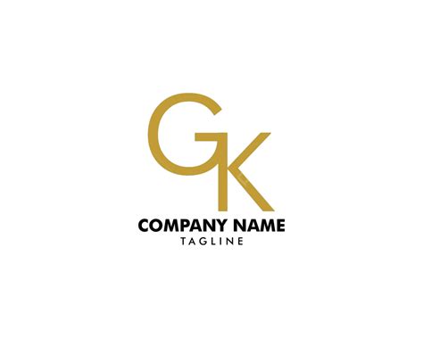 initial letter gk logo template design logo gk icon geometric vector