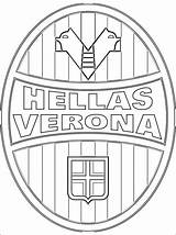 Verona Hellas Logo Coloring Football Pages Emblem Veneto Association Italian Professional Based Club Team sketch template