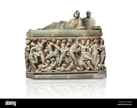 roman sarcophagus relief cut  stock images pictures alamy