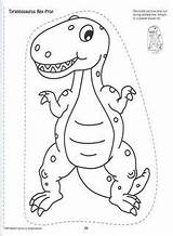 Dinosaur Color Preschool Pages Crafts Coloring Sheets Sheet Colouring Books Bewaren Choose Board sketch template