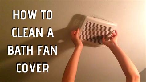 cleanremove  bathroom fan vent cover youtube