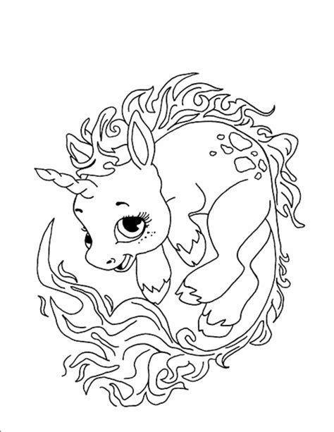 cute unicorn coloring pages  getdrawings