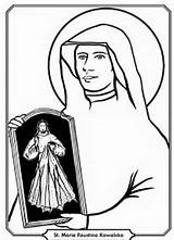 Mercy Coloring Divine St Faustina Pages Kids Printables Crafts Related Posts Catholic sketch template