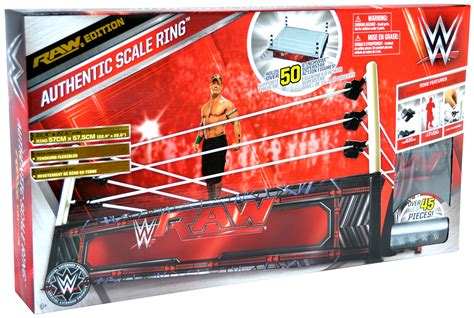wwe raw edition authentic scale ring toy wrestling action figure ring