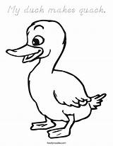Duck Quack Makes Coloring Built California Usa sketch template