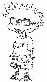 Rugrats Chuckie Draw Coloring Pages Drawing Step Hey Nickelodeon Arnold Finster Cartoon Printable Color Characters Character Kids Cartoons Drawings Sheet sketch template
