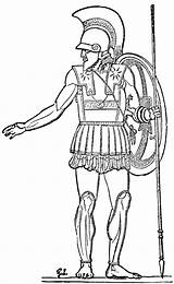 Romans Soldier Colouring Soldiers Warrior sketch template