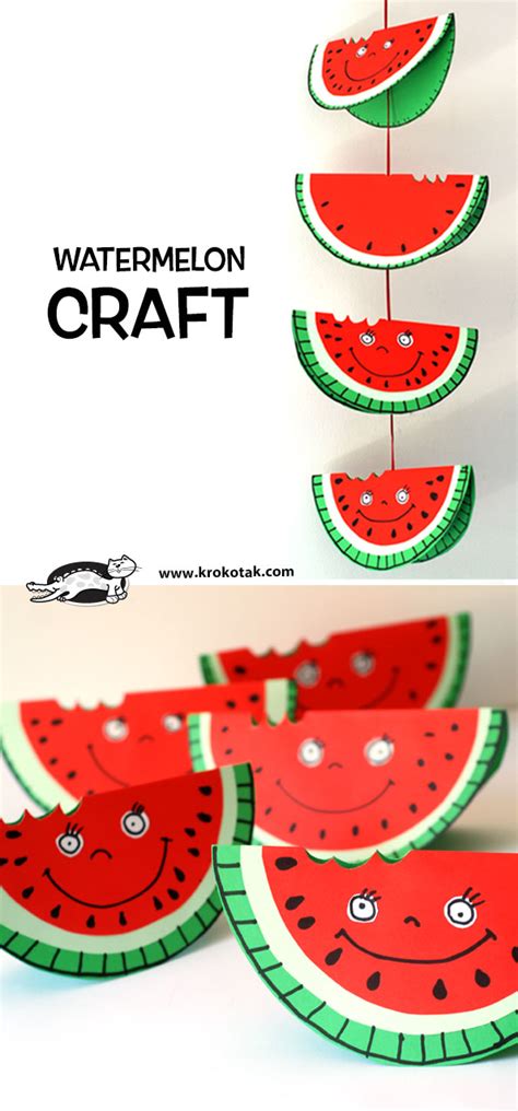 krokotak watermelon craft