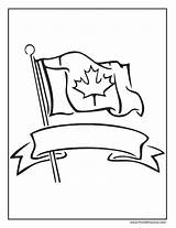 Flag Coloring Pages Canada Printable Flags Canadian sketch template