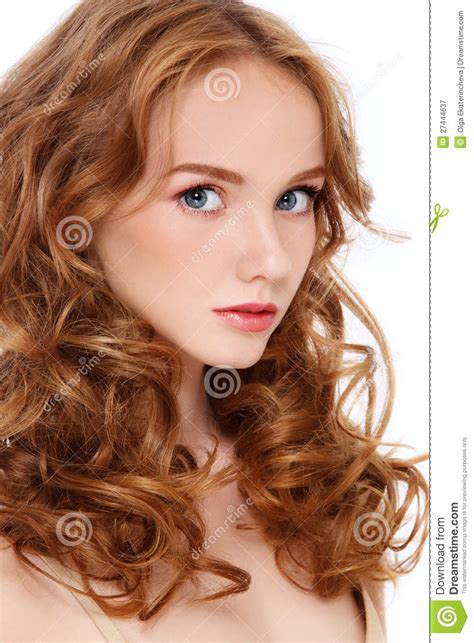 pretty redhead stock image image of female health fresh
