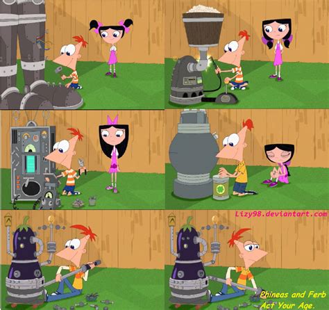 phineas y ferb act your age adelanto by lizy98 on deviantart