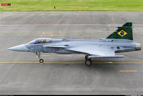 saab jas  gripen brazil air force aviation photo  airlinersnet