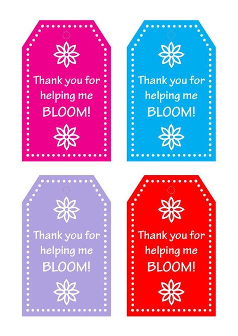 helping  bloom teacher appreciation teacher gift