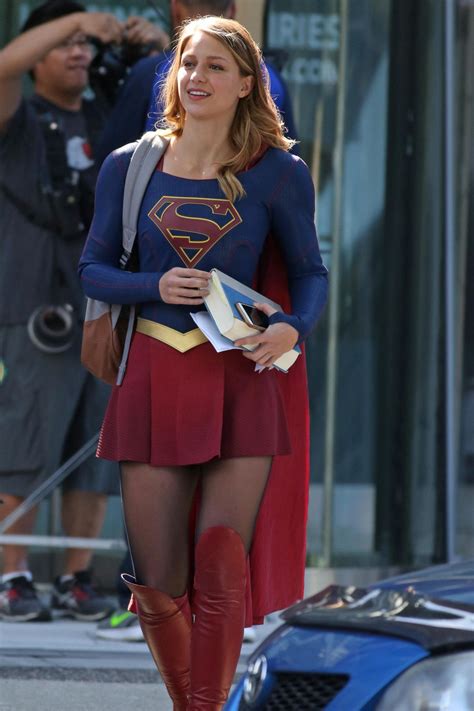 Sexy Beautiful Babes Melissa Benoist ‘supergirl’ Set In Vancouver 09
