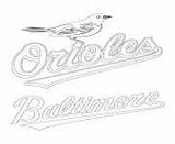 Orioles Coloring Baltimore Logo Pages Mlb Baseball Sport Printable sketch template