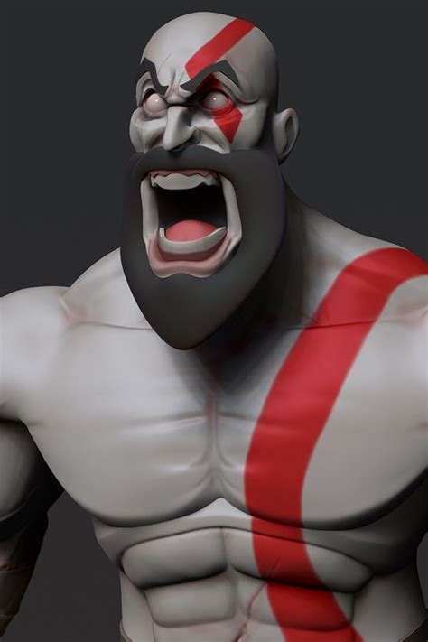 shirtless kratos from god of war god of war 3d characters war