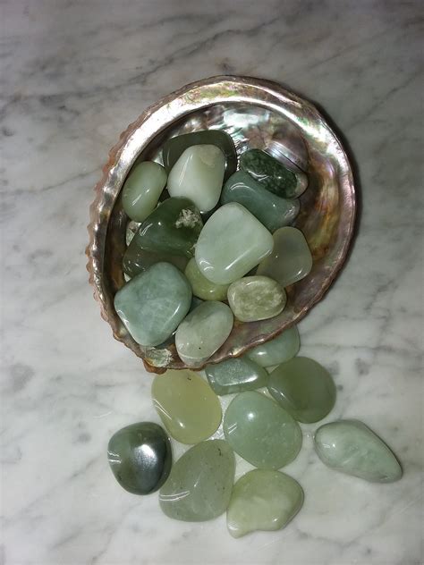 jade tumbled stones