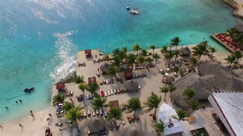 aerial overview beach zanzibar curacao stock footage video  royalty