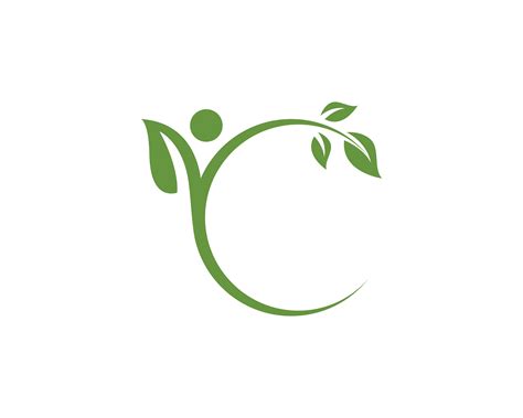 leaf green nature logo  symbol template vector  vector art