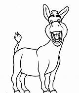 Donkey Drawing Easy Printable Kids Coloring Pages Getdrawings sketch template
