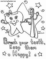 Dental Teeth Dente Hygiene Escova Dentist Care Colorir Tudodesenhos Source Dents Higiene Imprimir sketch template
