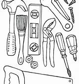 Coloring Tools Pages Construction Printable Doctor Mechanic Equipment Worker Preschool Workers Drawing Science Lab Carpenter Kids Getcolorings Color Print Getdrawings sketch template