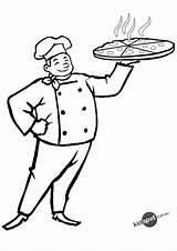 Pizza Baker Colouring Chef Coloring Pages Sheet Josephine Cliparts Kids Activities Kidspot Template sketch template