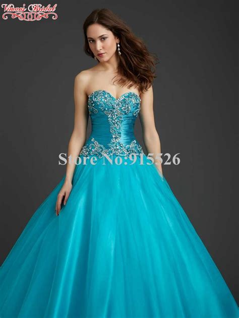 Royal Blue Quinceanera Dresses Beading Crystal Sweetheart Off The