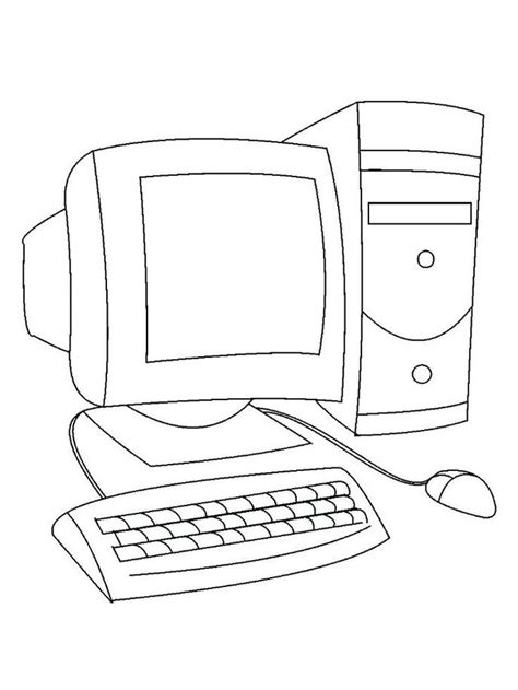 printable computer coloring pages  doesnt   computer