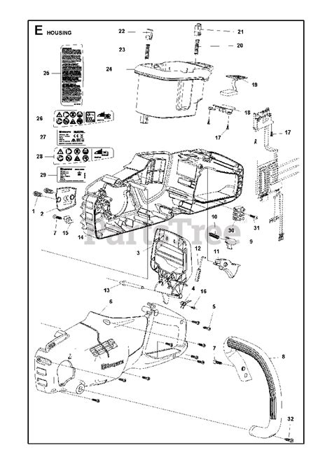 husqvarna   husqvarna chainsaw   housing parts lookup  diagrams partstree