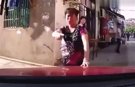 woman caught faking car accident in bizarre video daily star
