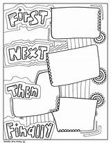 Organizers Classroomdoodles Sequence Reading sketch template