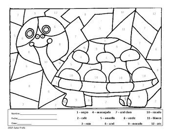 spanish coloring page  cyber profe teachers pay teachers