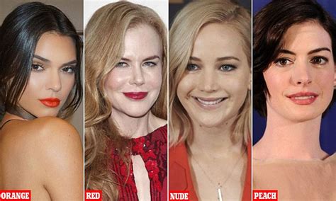 lipstick experts reveal what shades suit your features and colouring daily mail online