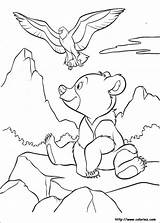 Pages Brother Bear Des Ours Frere Colorier Coloring Tweet Coloriage sketch template