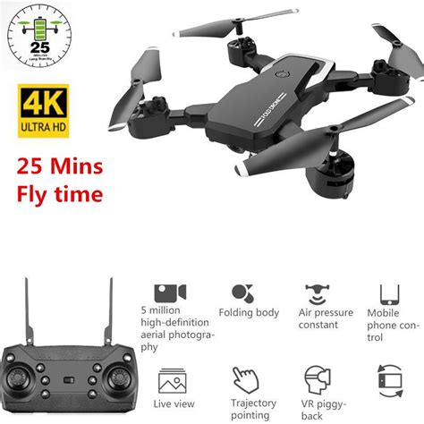 wifi fpv rc drone  p camera folding optical flow drone wide angle real time aerial